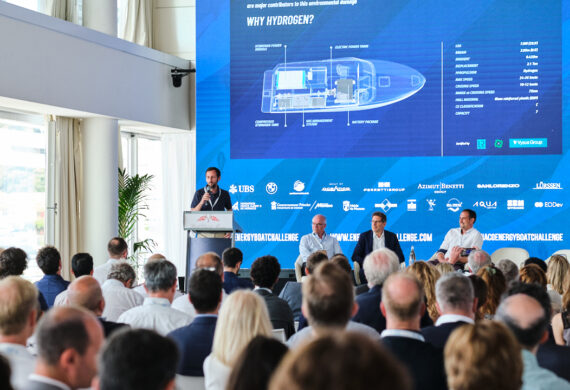 At the Yacht Club de Monaco the hydrogen innovation in the maritime industry