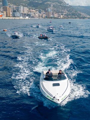 open sea class with candela boat