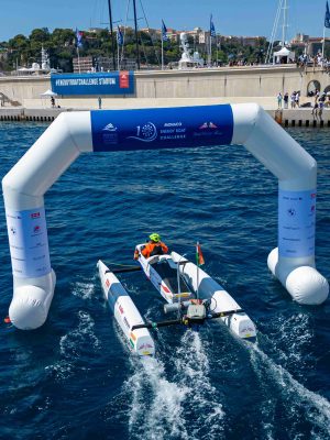 energy boat team ready for the slalom race